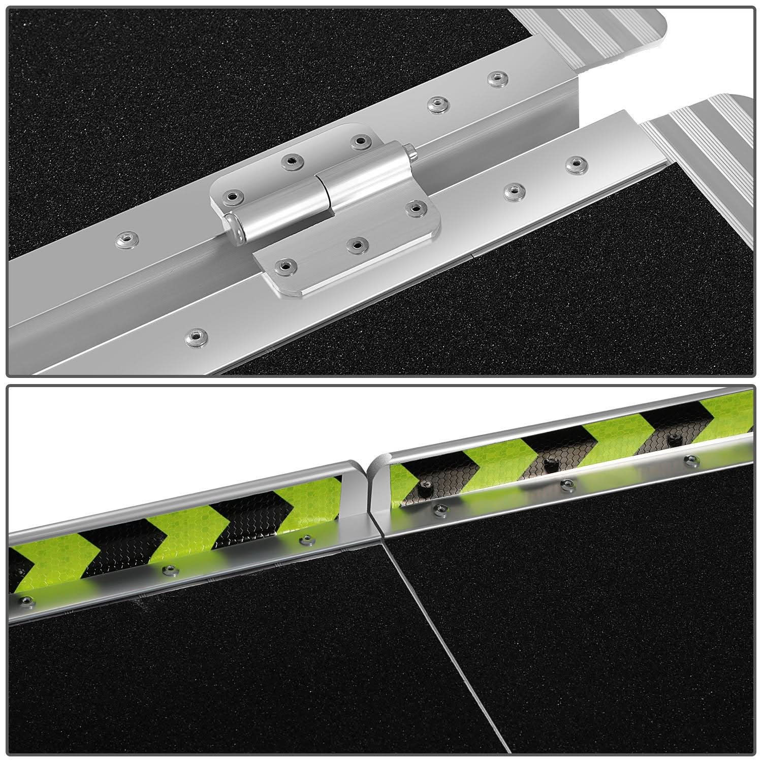 Aluminum Wheelchair Ramp 29" W x 10' L x 2" H - Metallic Black
