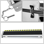 Aluminum Wheelchair Ramp 29" W x 10' L x 2" H - Metallic Black