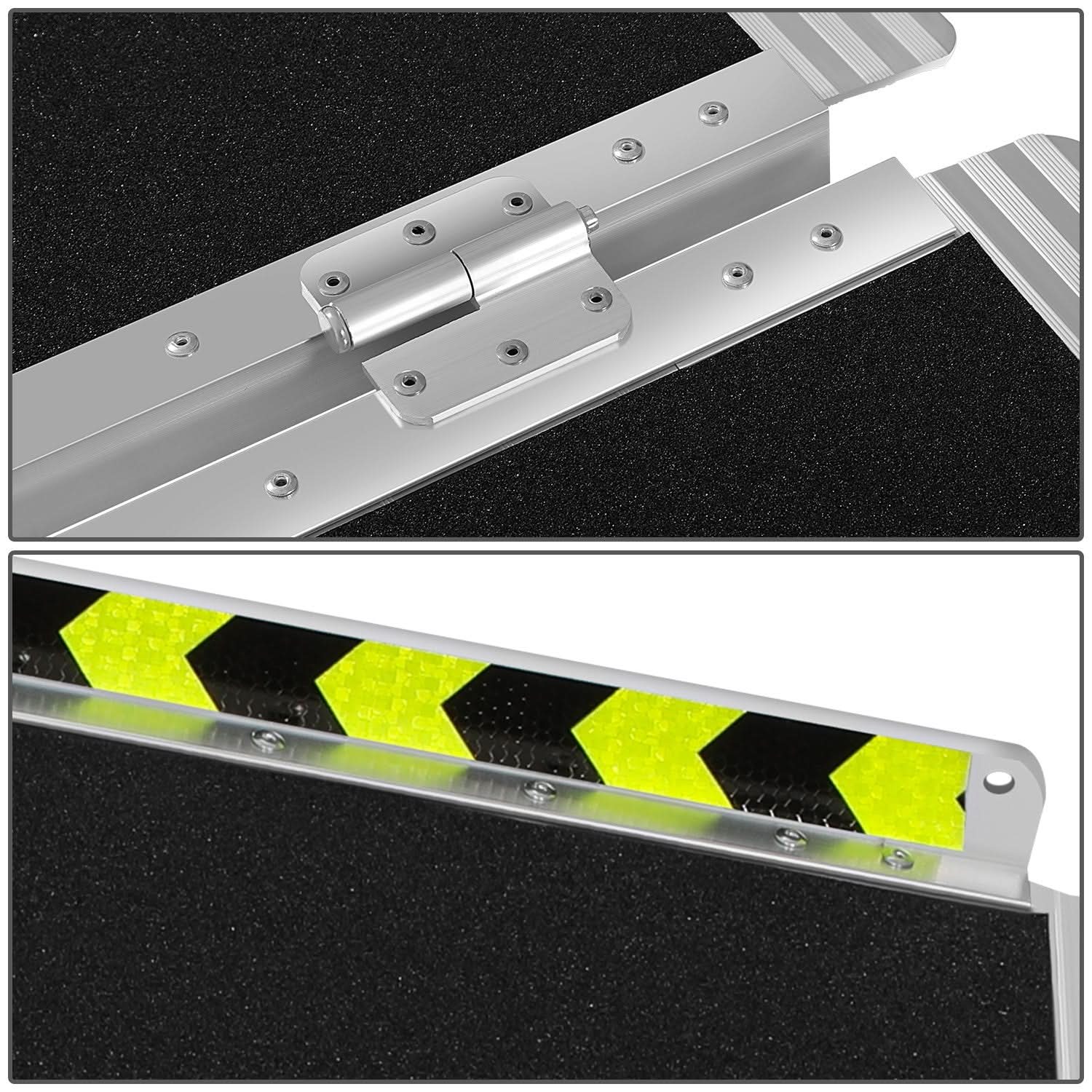 Aluminum Wheelchair Ramp - 29" W x 5' L x 2" H Extended