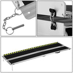 Aluminum Wheelchair Ramp 29" W x 7' L x 2" H - Metallic Black