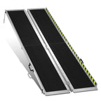 Aluminum Wheelchair Ramp 29" W x 7' L x 2" H - Metallic Black