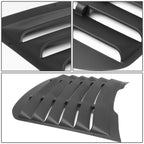 2015-2018 Ford Mustang Window Louver 3 Piece Kit - Black