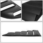 2015-2018 Ford Mustang Window Louver 3 Piece Kit - Black