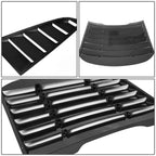2015-2018 Ford Mustang Window Louver 3 Piece Kit - Black