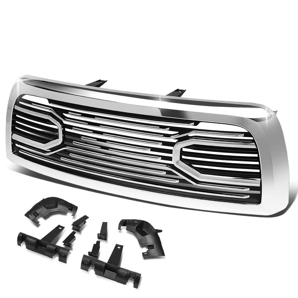 10-18 Dodge Ram 2500/3500 Big Horn Style Badgeless Grille - Chrome