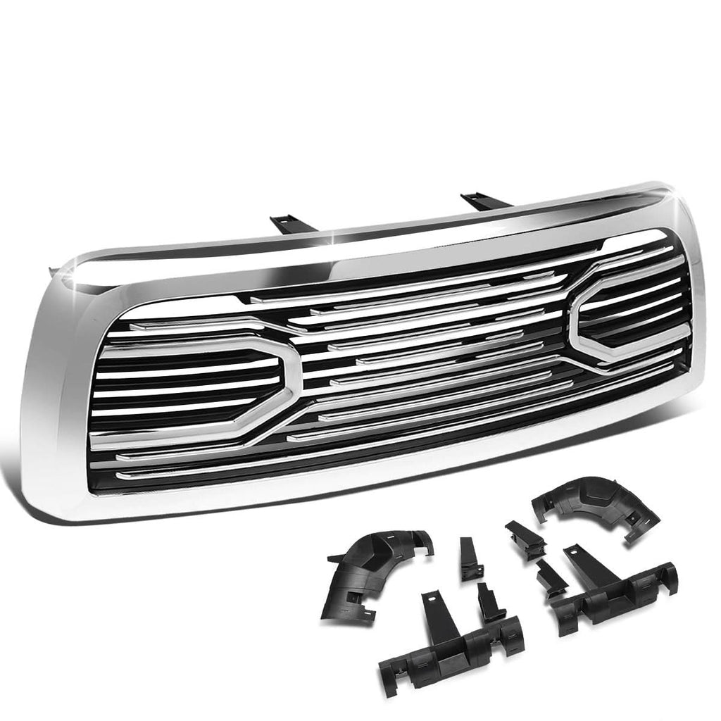 10-18 Dodge Ram 2500/3500 Big Horn Style Badgeless Grille - Chrome