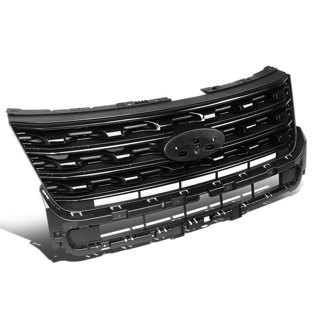 2016-2017 Ford Explorer OE Factory Style Glossy Black Grille