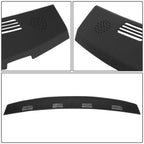 02-05 Dodge Ram Dashboard Vent Caps Front & Rear Black 2pc Set