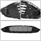 2017-2018 Ford Fusion OE Style Black Chrome Grille