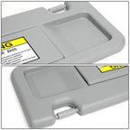 2006-2011 Honda Civic Driver Side Sun Visor - Gray