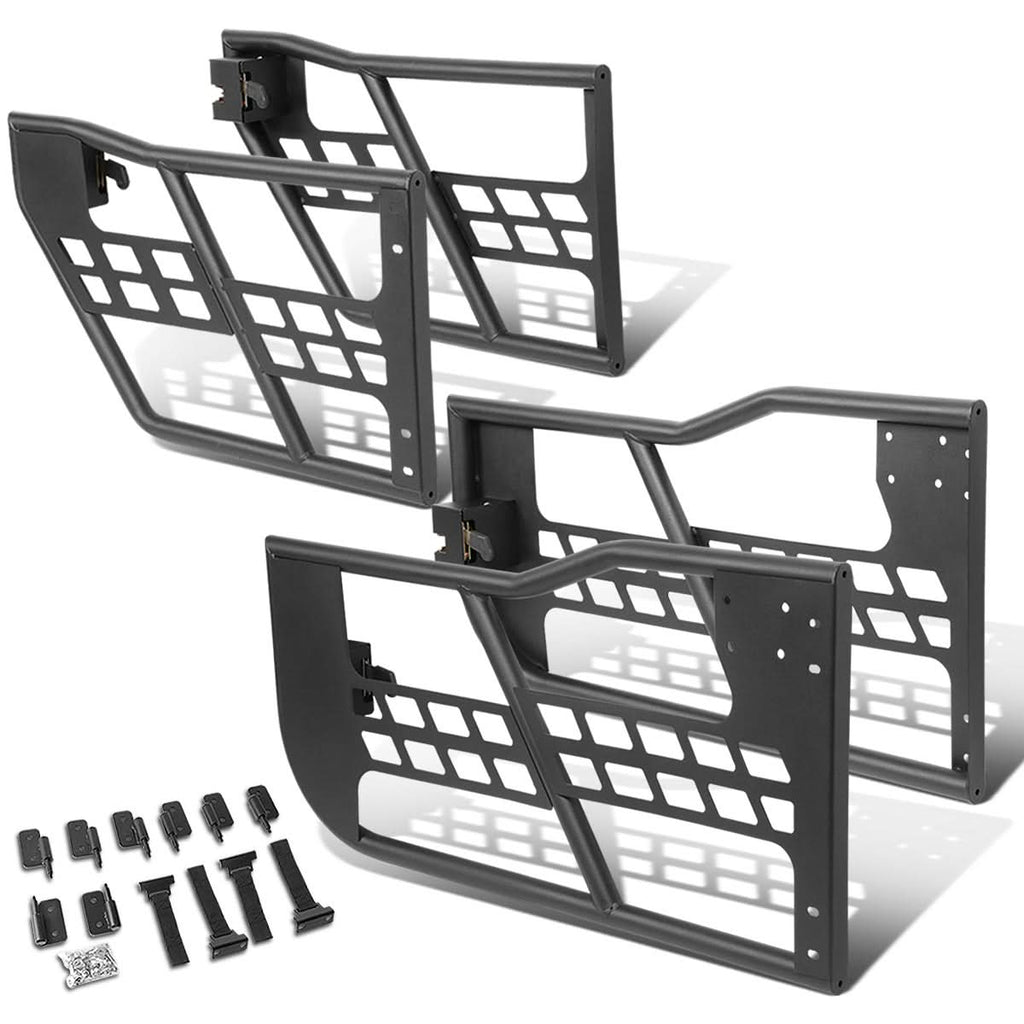 07-18 Jeep Wrangler JK Unlimited Safari Doors Set - Textured Black