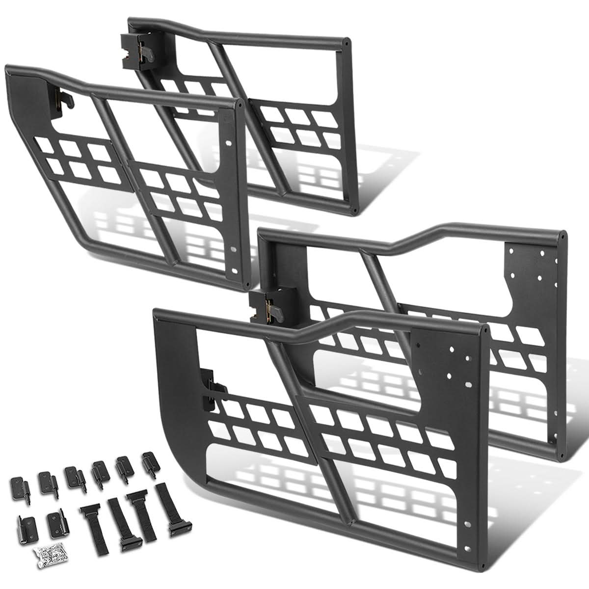 07-18 Jeep Wrangler JK Unlimited Safari Doors Set - Textured Black