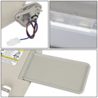 13-19 Nissan Pathfinder Sun Visor w/ Vanity Light Driver Side Gray
