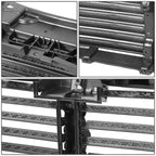 2015-2017 Ford F-150 Front Upper Radiator Shutter Grille - Black
