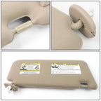 09-16 Toyota Venza Sun Visor Driver Side Beige Illuminated