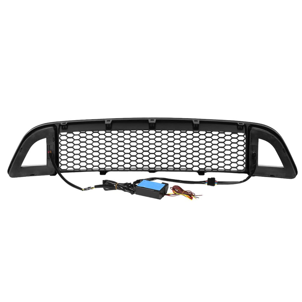 2013-2014 Ford Mustang Honeycomb Mesh LED DRL Grille