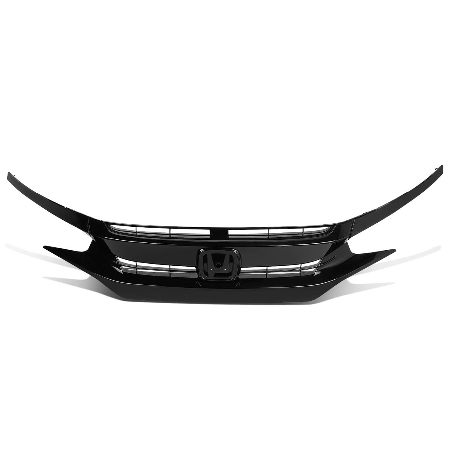2016-2021 Honda Civic Front Bumper Grille - Black