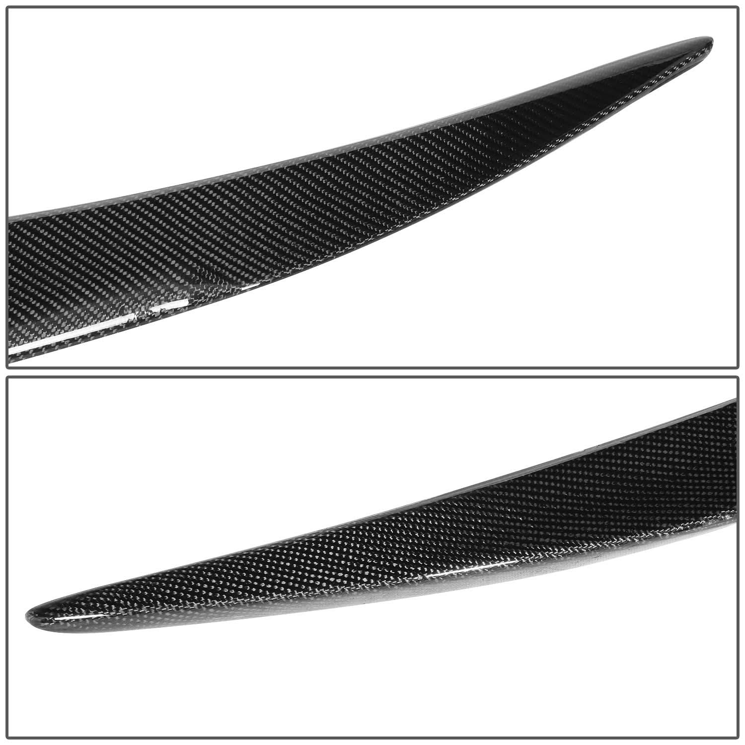 12-19 Tesla Model S V-Style Trunk Spoiler Carbon Fiber