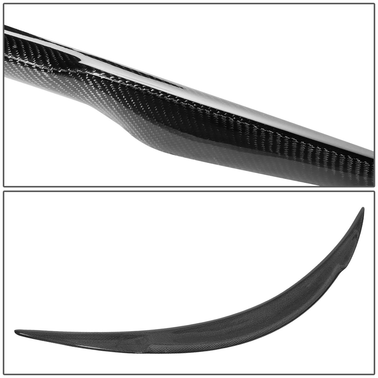 12-19 Tesla Model S V-Style Trunk Spoiler Carbon Fiber