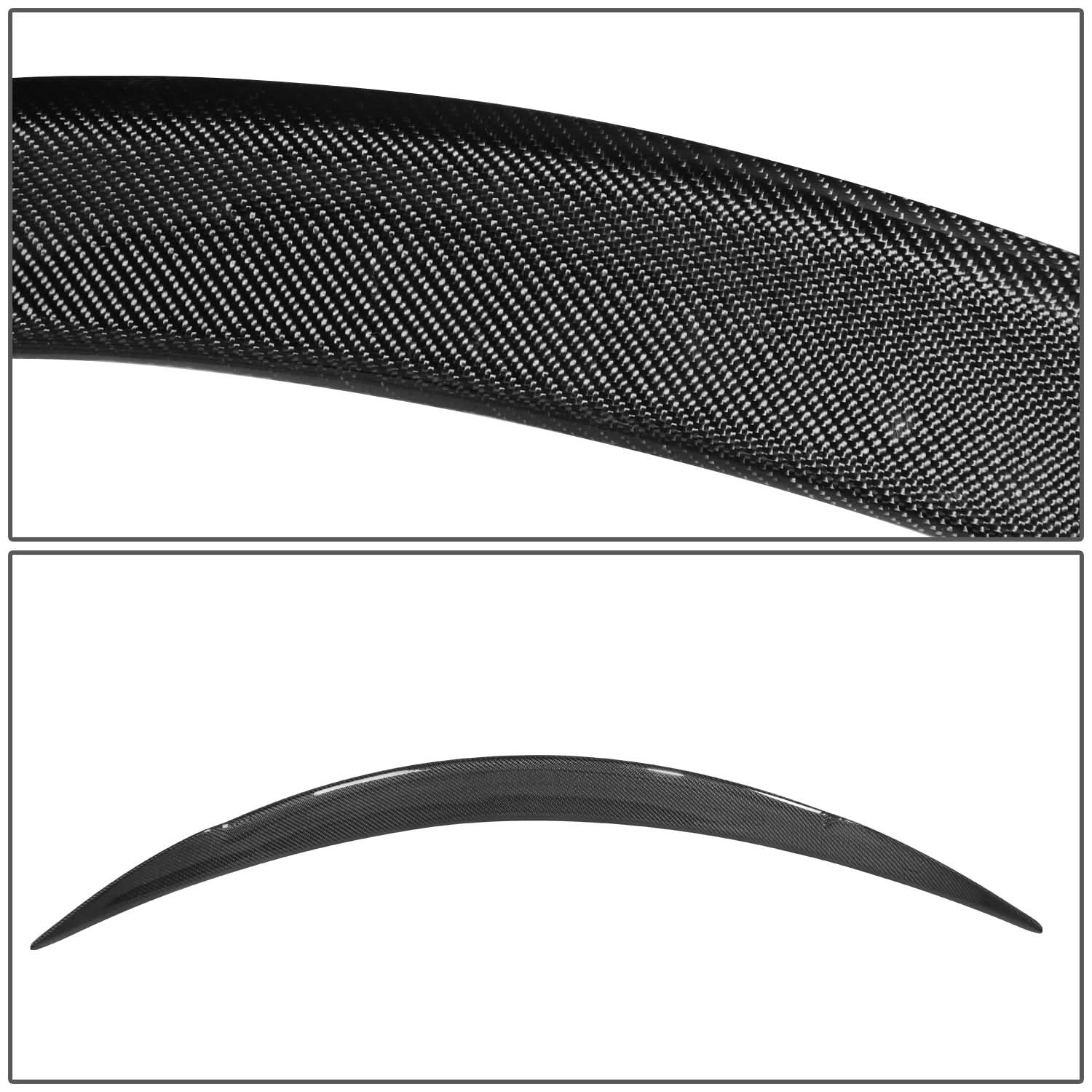 12-19 Tesla Model S V-Style Trunk Spoiler Carbon Fiber