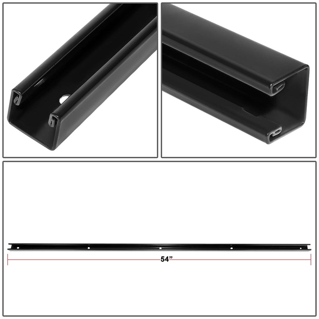 2016-2020 Toyota Tacoma Cargo Bed Header Deck Rail - Black