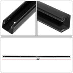 2016-2020 Toyota Tacoma Cargo Bed Header Deck Rail - Black