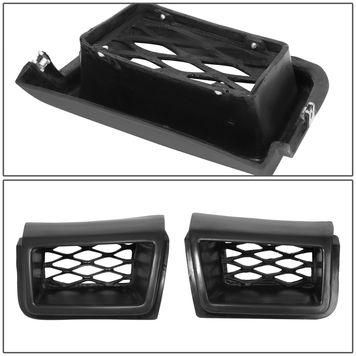 03-07 Chevrolet Silverado 1500 Bumper Air Duct Kit - Black