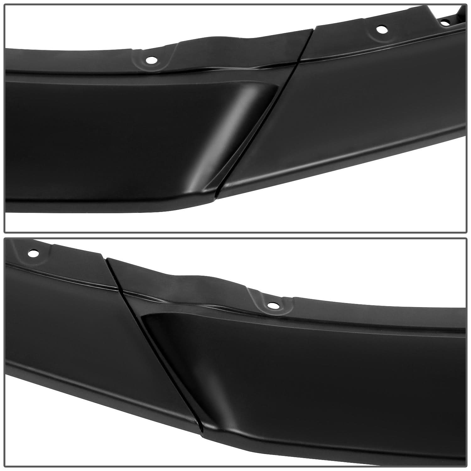 2013-2014 Ford Mustang 3PC Style Front Bumper Lip - Matte Black