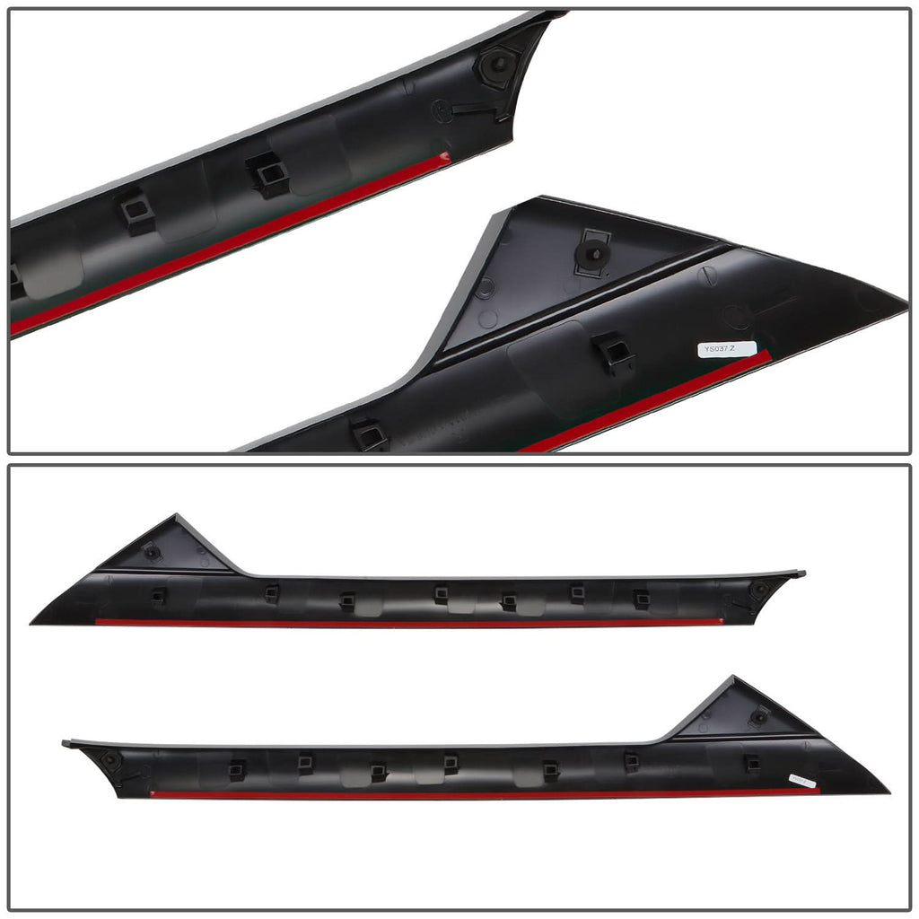 2011-2019 Ford Explorer Windshield Pillar Set - Black