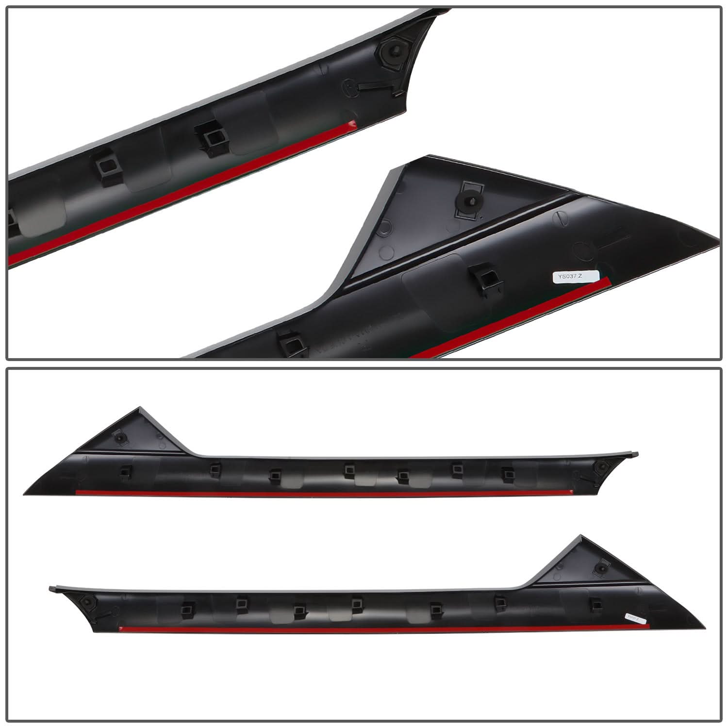 2011-2019 Ford Explorer Windshield Pillar Set - Black