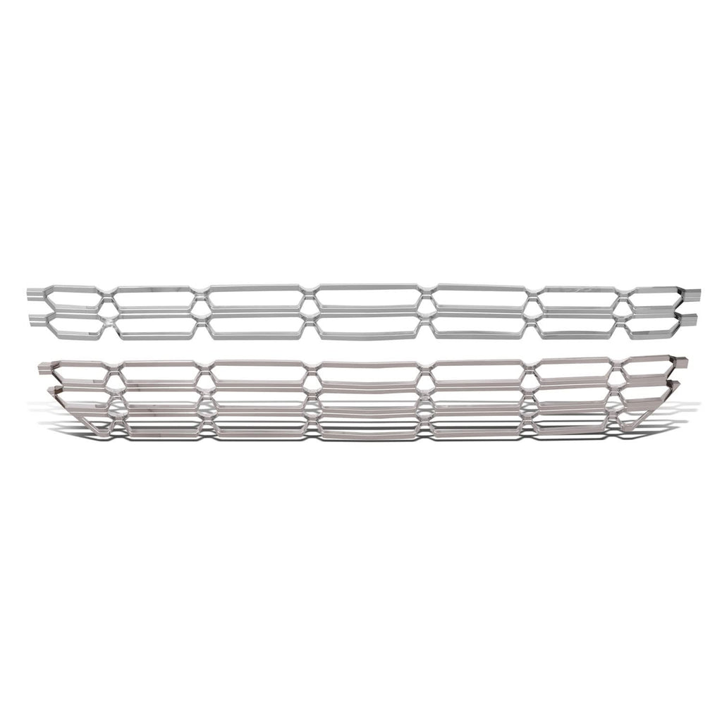 2016-2018 Chevrolet Silverado 1500 Chrome Grille Overlay Insert - 2PCS