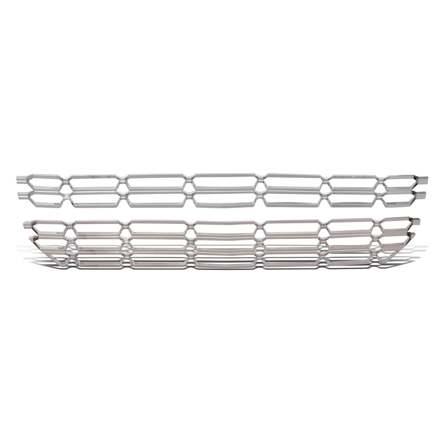 2016-2018 Chevrolet Silverado 1500 Chrome Grille Overlay Insert - 2PCS