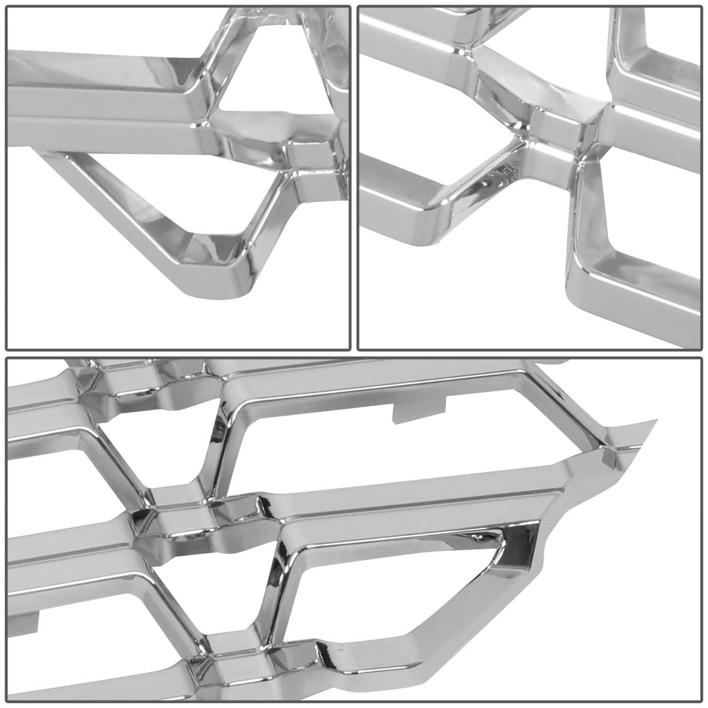 2016-2018 Chevrolet Silverado 1500 Chrome Grille Overlay Insert - 2PCS