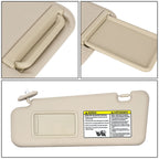 2008-2013 Toyota Highlander Sun Visor - Beige/Tan with Extension