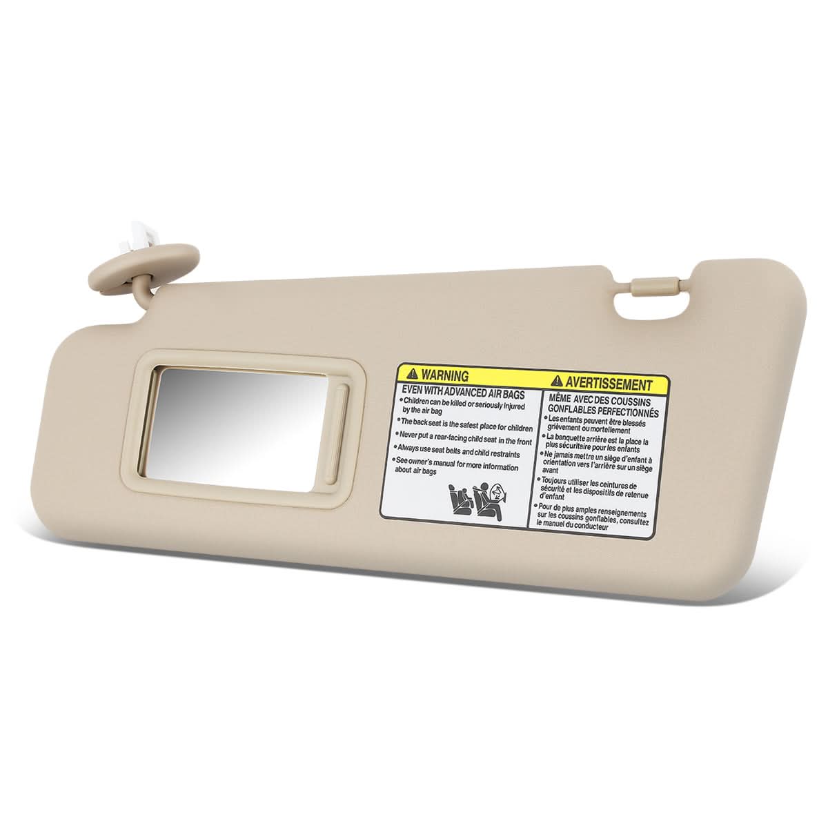 2008-2013 Toyota Highlander Sun Visor - Beige/Tan with Extension