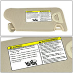 2013-2018 Nissan Altima Sun Visor w/ Lighted Mirror - Beige