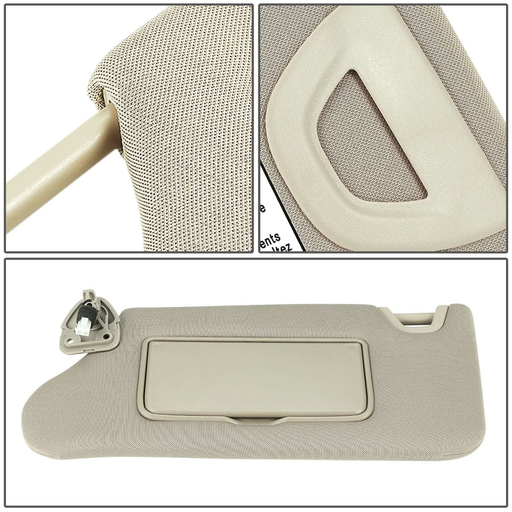 2013-2018 Nissan Altima Sun Visor w/ Lighted Mirror - Beige