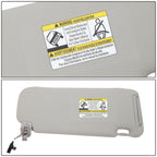 2010-2015 Mazda CX-9 Sun Visor with Lighted Mirror - Gray
