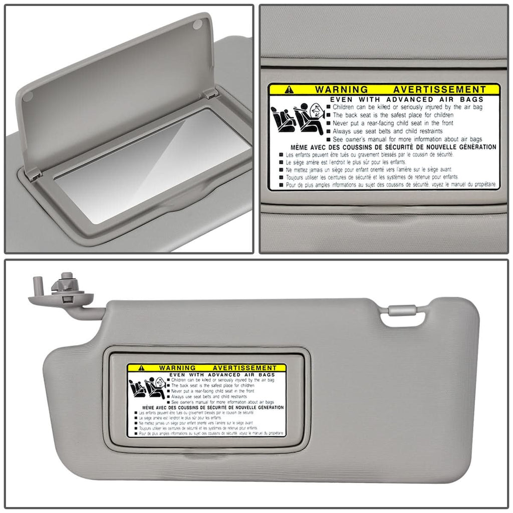 12-15 Honda Civic Clear Gray Sun Visor