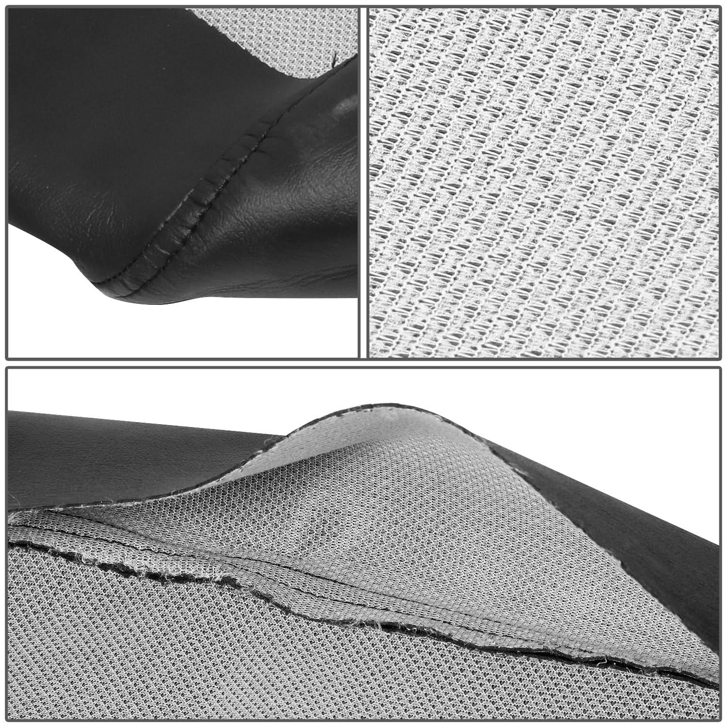 10-19 Polaris Ranger Midsize Lower Seat Cover - Synthetic Leather