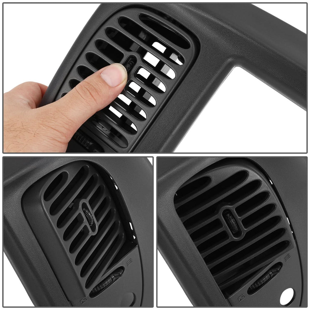 97-03 Ford F150 Center Dash Radio Climate Bezel Panel - Black