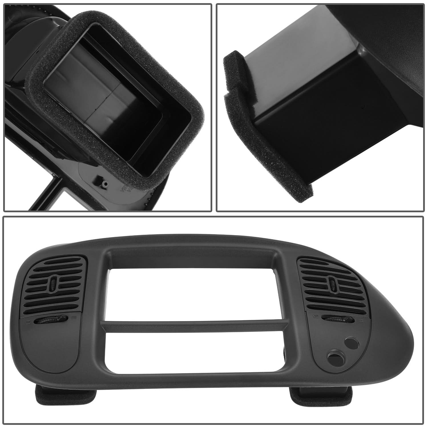 97-03 Ford F150 Center Dash Radio Climate Bezel Panel - Black