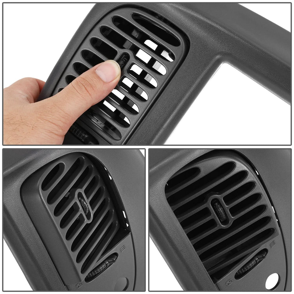 97-03 Ford F150 Center Dash Radio Climate Bezel Panel Grey