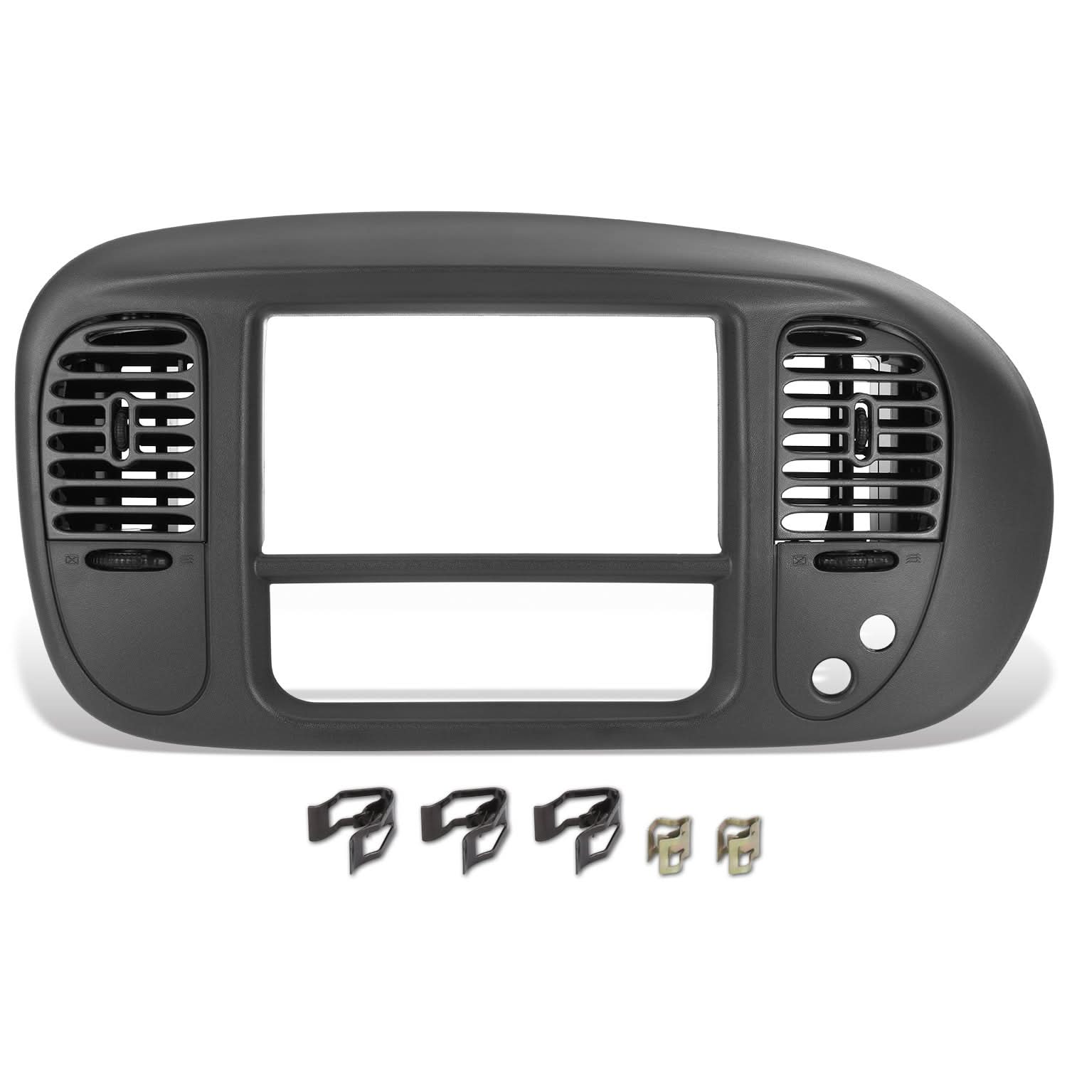97-03 Ford F150 Center Dash Radio Climate Bezel Panel Grey