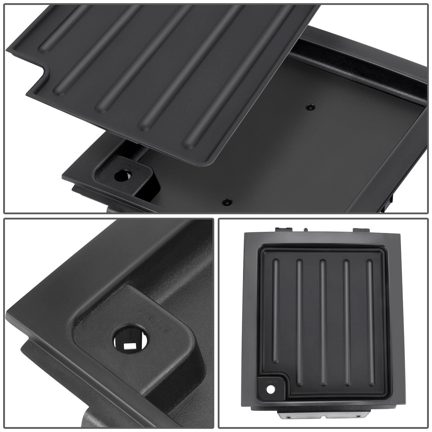 04-08 Ford F-150 Center Bezel Panel Trim Tray with Aux Input