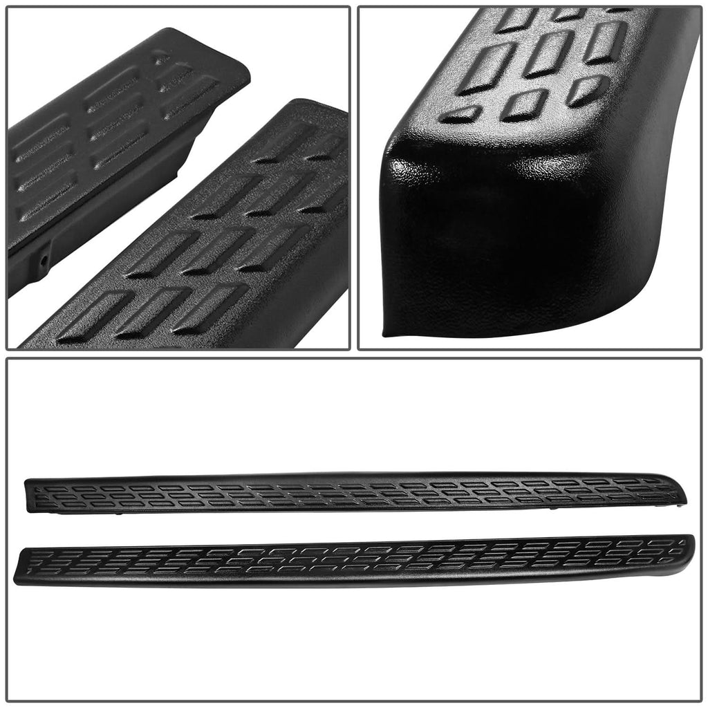 2007-2013 Chevrolet Silverado 6'6" Bed Rail Caps - Black