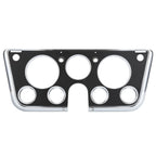 67-72 Chevrolet C10 Truck Dash Bezel 7 Hole Chrome Black Plastic