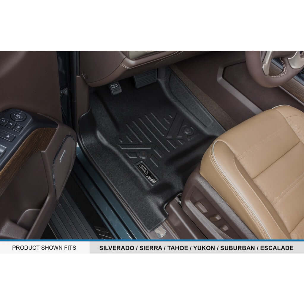 SMARTLINER Custom Fit Floor Liners For Double Cab 2019 Chevrolet Silverado 1500 LD (No OTH)