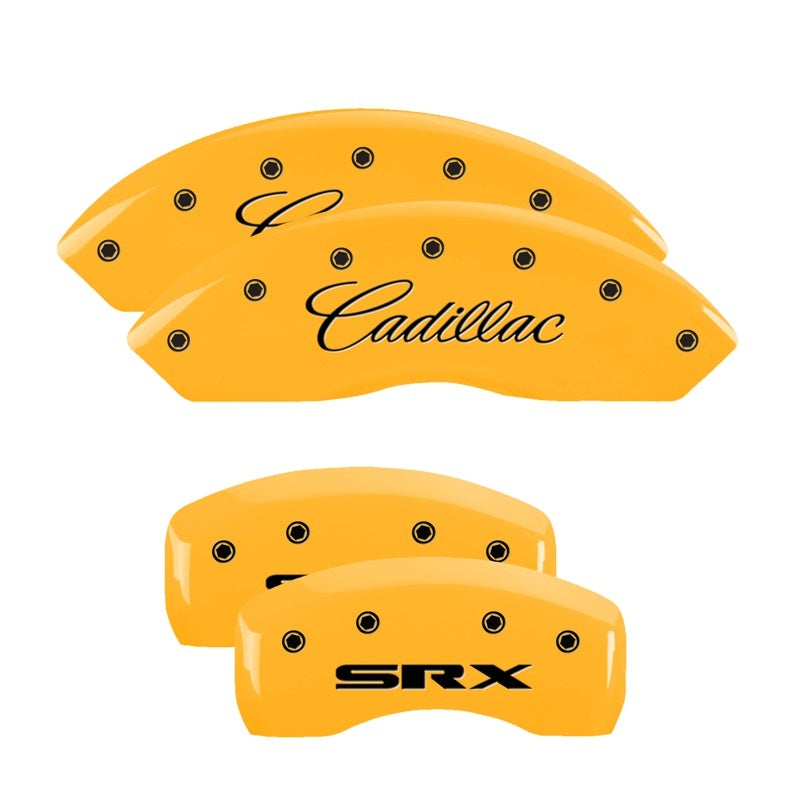 MGP 4 Caliper Covers Engraved Front & Rear GMC Yellow Finish Black Char 2007 GMC Savana 1500