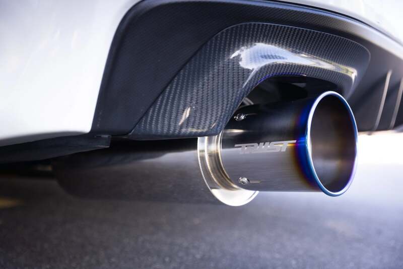 GReddy Titanium Trust PE-TR Tip L 110MM x 115MM - Titanium Burnt Finish